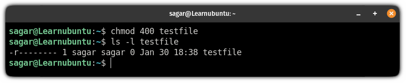 read only permissions using chmod command